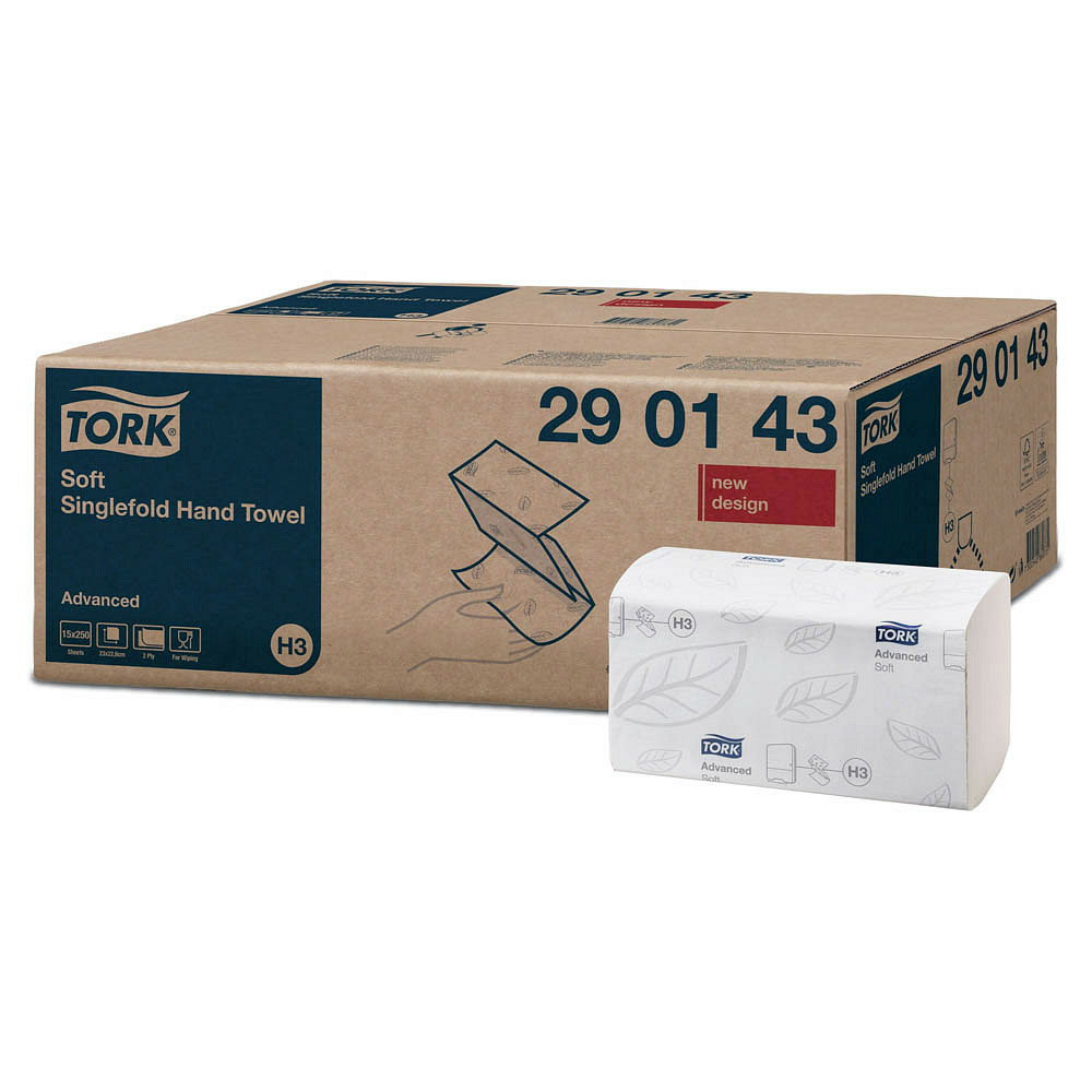 B-Ware Tork Papierhandtücher H3 Handtuchpapier Einmalhandtücher 3.750 Stk. - 7322540880731