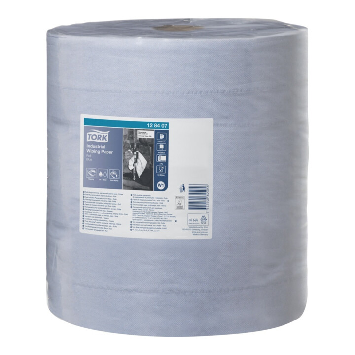 Tork Univ. Wischtuch Tuch Industrie Papierwischtücher Blau 3lag 37x34cm 1000 Bl B-Ware - 7322540345056