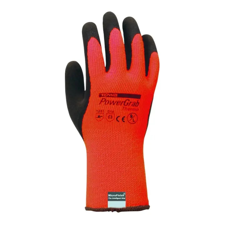B-Ware Towa Handschuh Arbeitsschutz Thermo Größe 10 Xl Signalorange Schwarz 12 Paar - 4029234910240