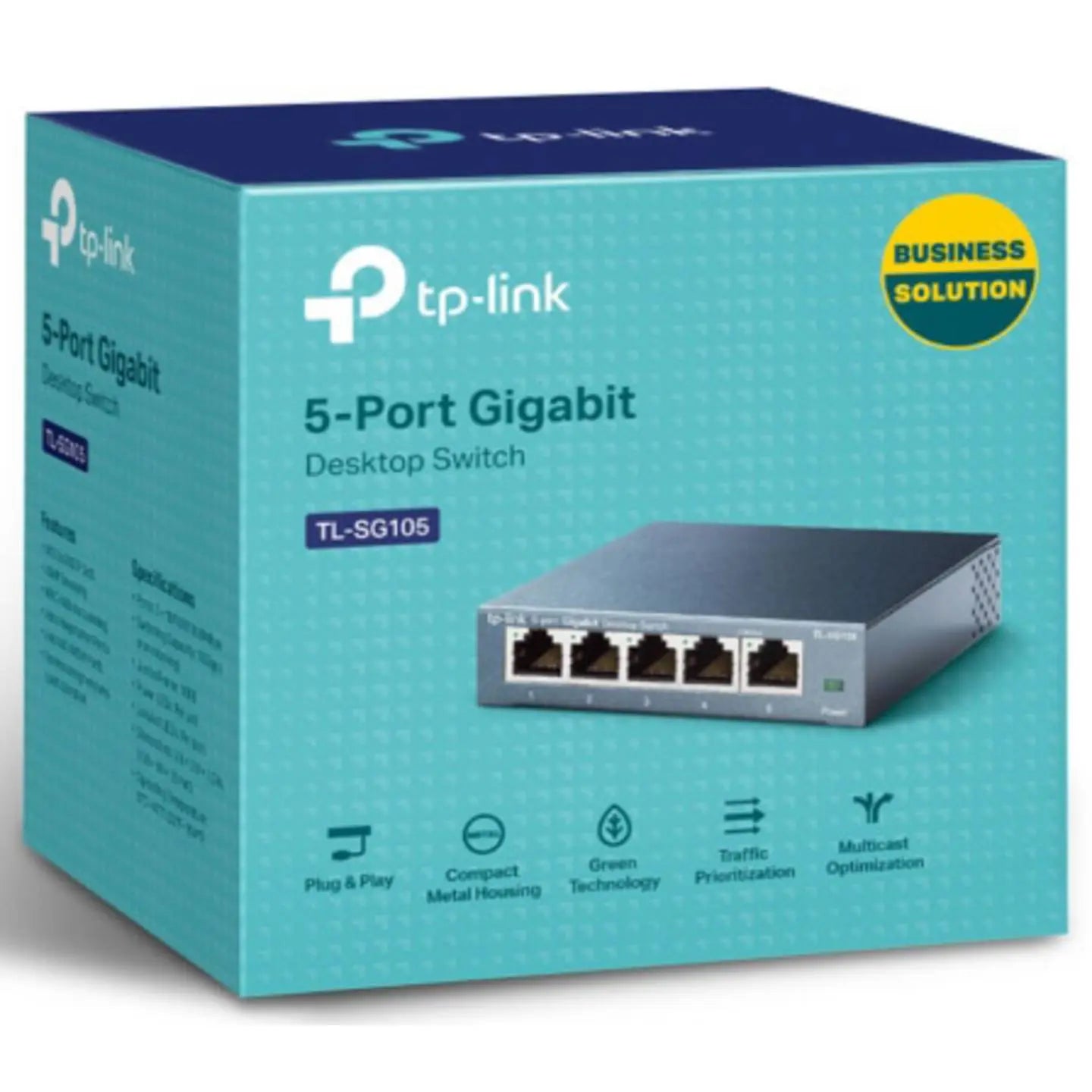 B-Ware Tp Link Tl Sg105 Netzwerk Switch Rj45 5 Port 1 Gbit/S Metallgehäuse Qo S364 - 6935364021146