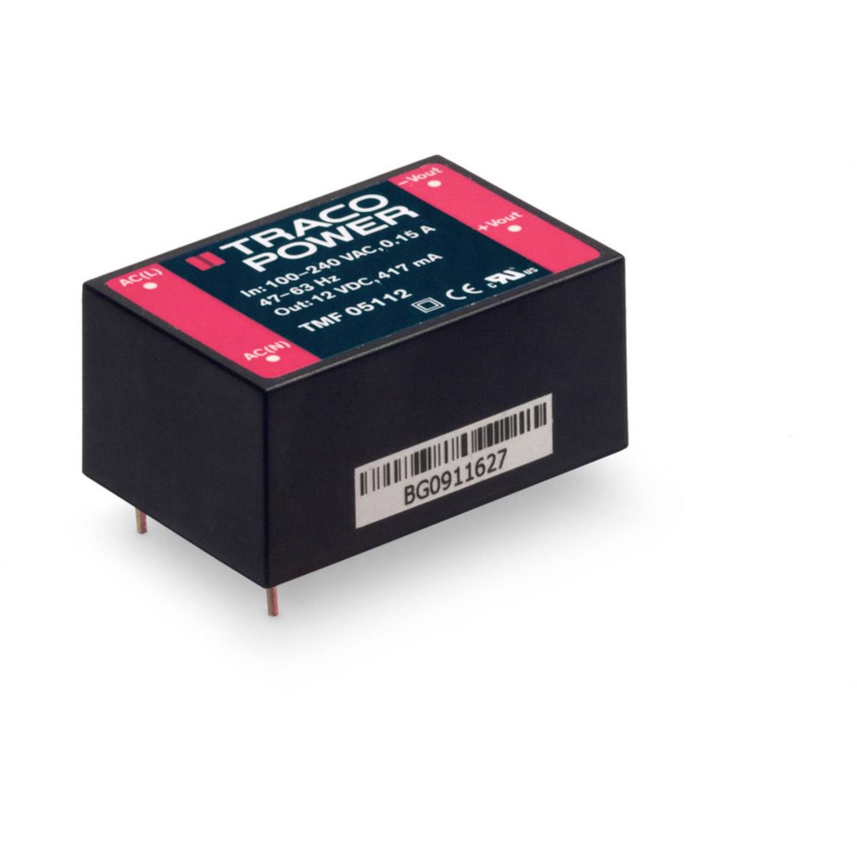TracoPower ACDC-Printnetzteil Stromversorgung Netzteil 12VDC 166A 20W Lötpins - 2050008834181