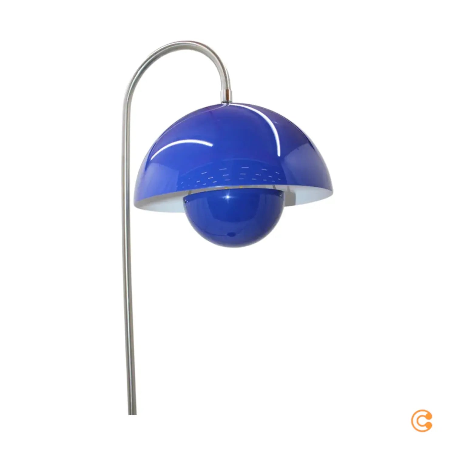 B-Ware &Tradition Stehleuchte Pilzlampe Flower Pot Vp12 Kobaltblau Standlampe 1960er - 5705385043899