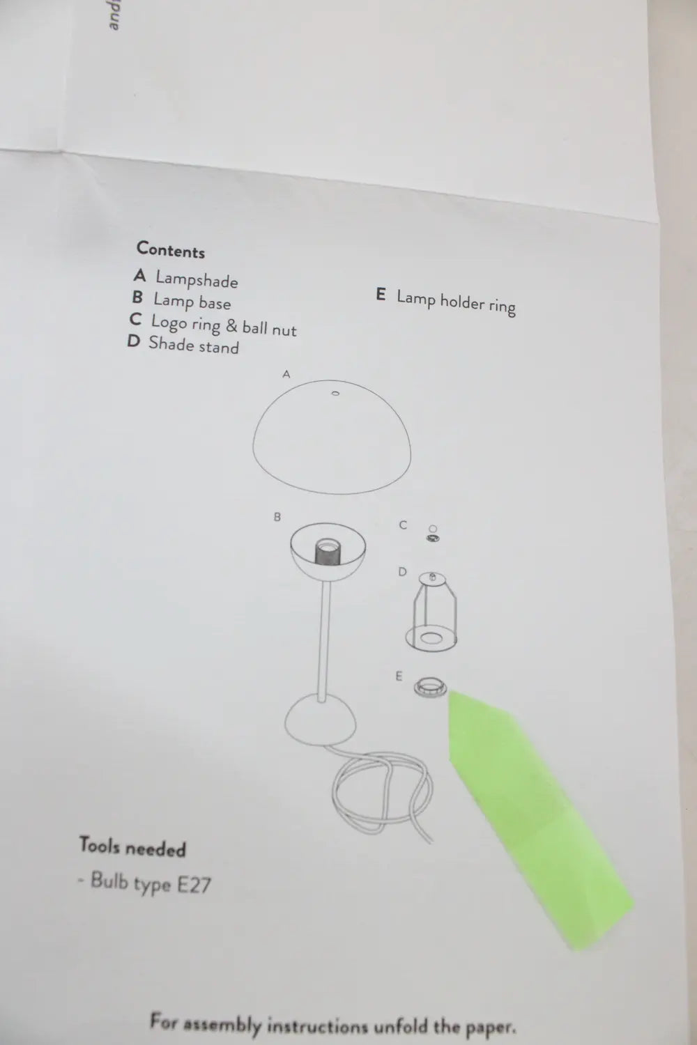 B-Ware &Tradition Flower Pot Tischleuchte Lampe Vp3 Blau Verner Panton Siehe Text/Foto - 5705385028995