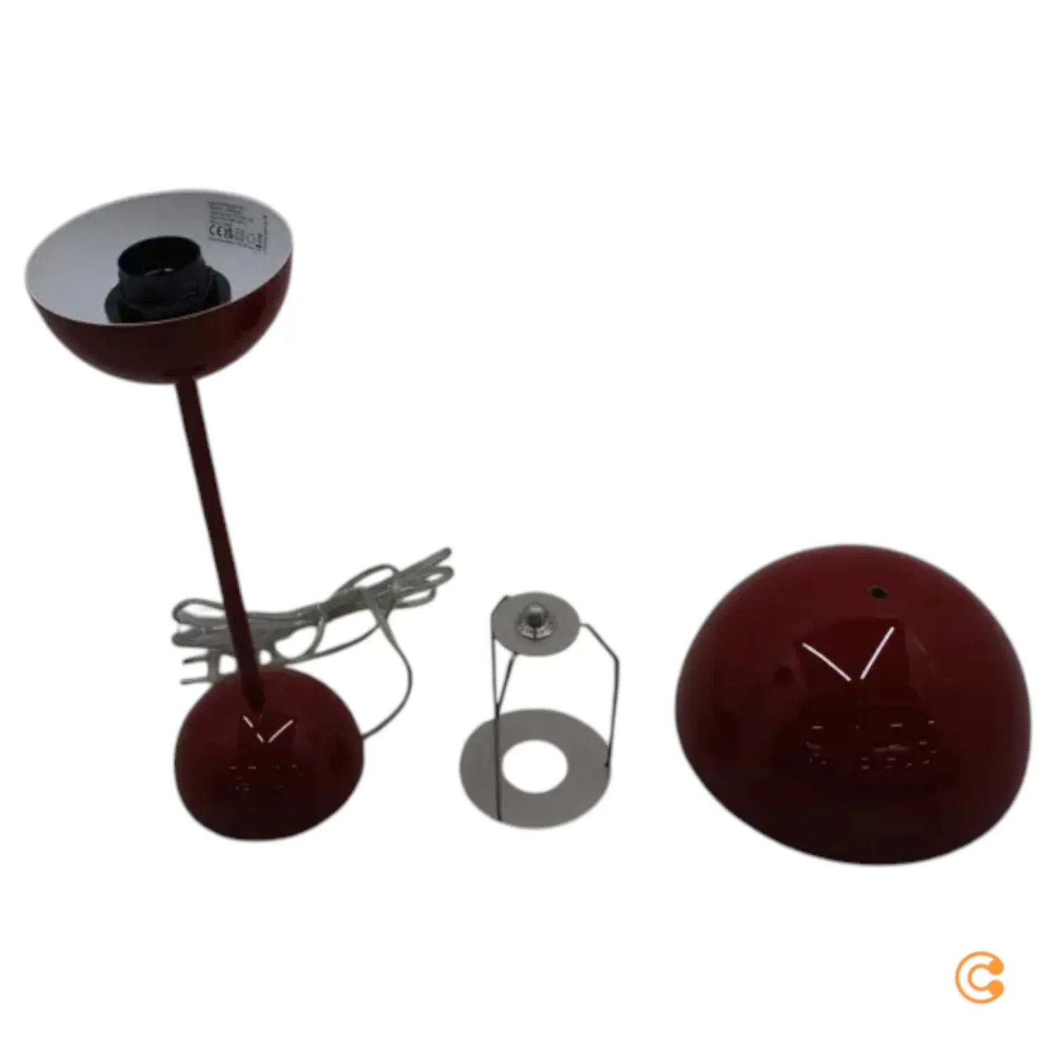 B-Ware &Tradition Flower Pot Tischleuchte Vp3 Tischlampe Lampe Rot Siehe Text/Foto - 5705385036808