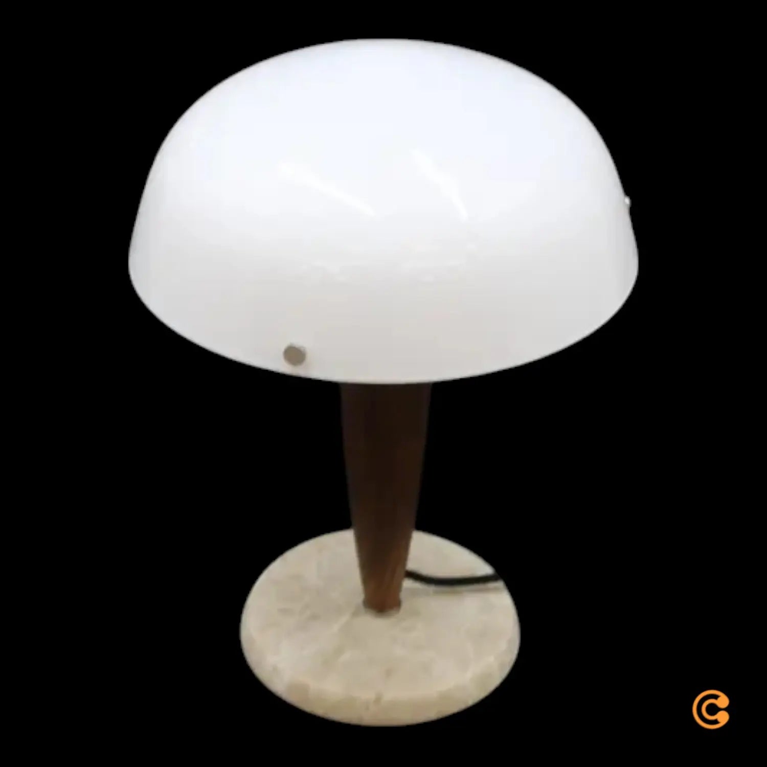 B-Ware &Tradition Tischleuchte Lampe Herman Shy3 Licht Walnuss Opalglas Siehe Text/Foto - 4251384242647