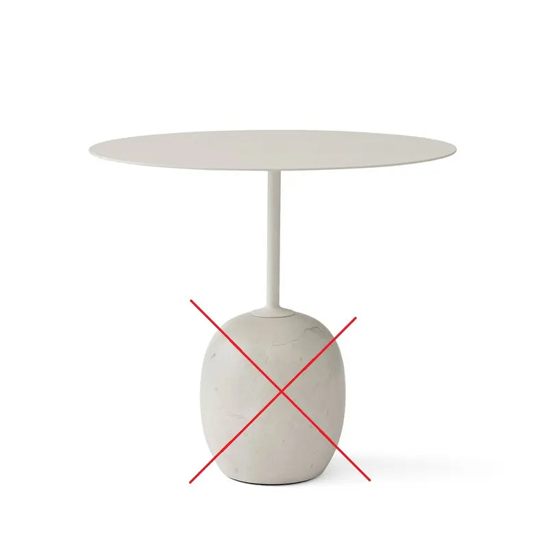 B-Ware &Tradition Lato Beistelltisch Tisch Weiß Wohnzimmertisch Rund Siehe Text/Foto - 5709262010882