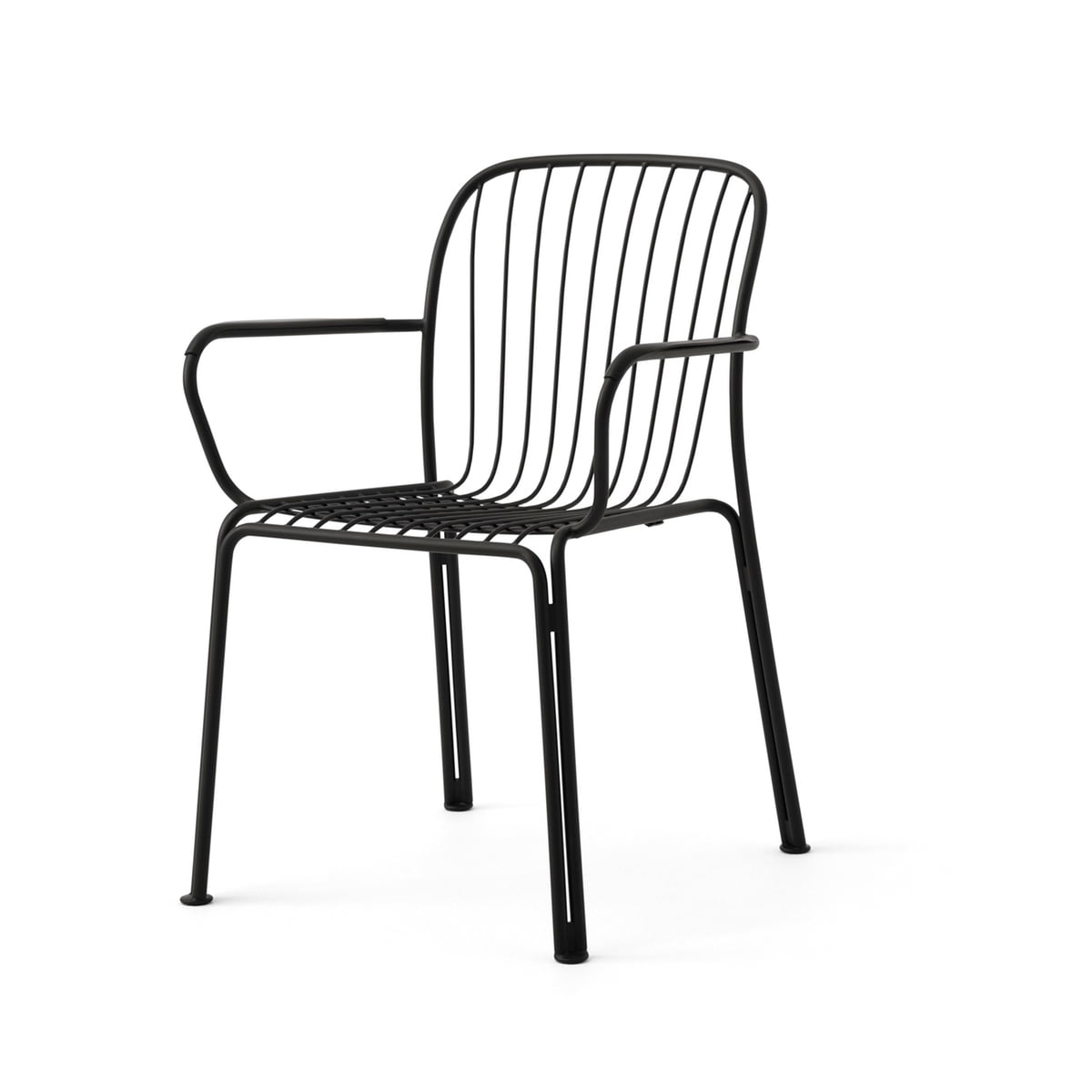 &Tradition - Thorvald SC95 Outdoor Armlehnstuhl black Gartenstuhl Balkonstuhl - 5705385039298