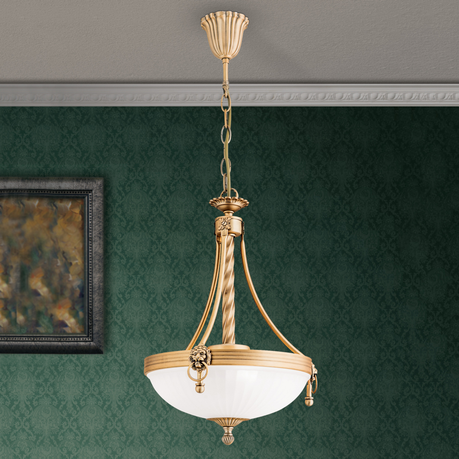 B-Ware Orion Traditionelle Hängeleuchte Noam 34 Cm Deckenlampe Deko Pendelleuchte E27 - 9003090248858