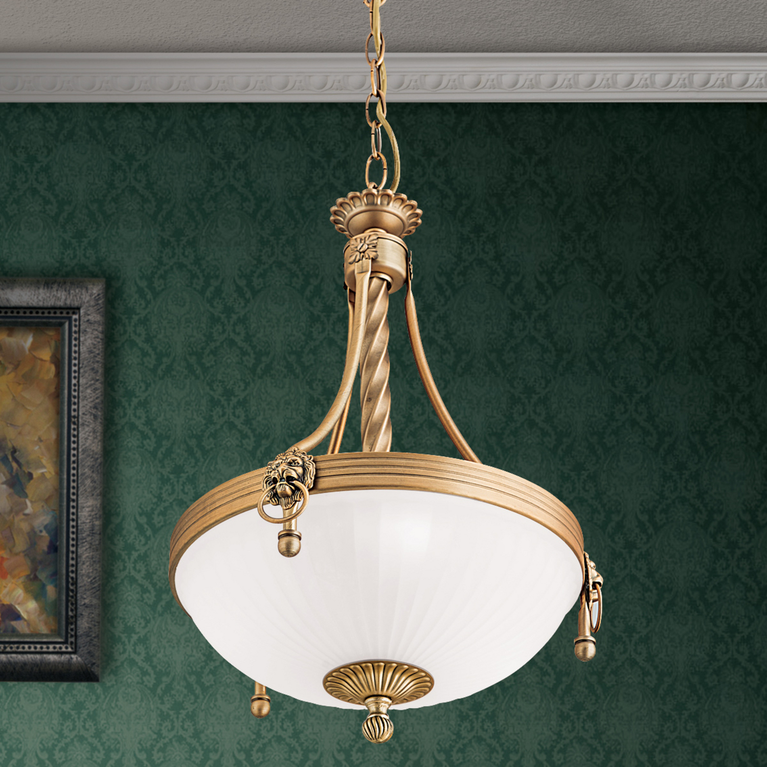 B-Ware Orion Traditionelle Hängeleuchte Noam 34 Cm Deckenlampe Deko Pendelleuchte E27 - 9003090248858