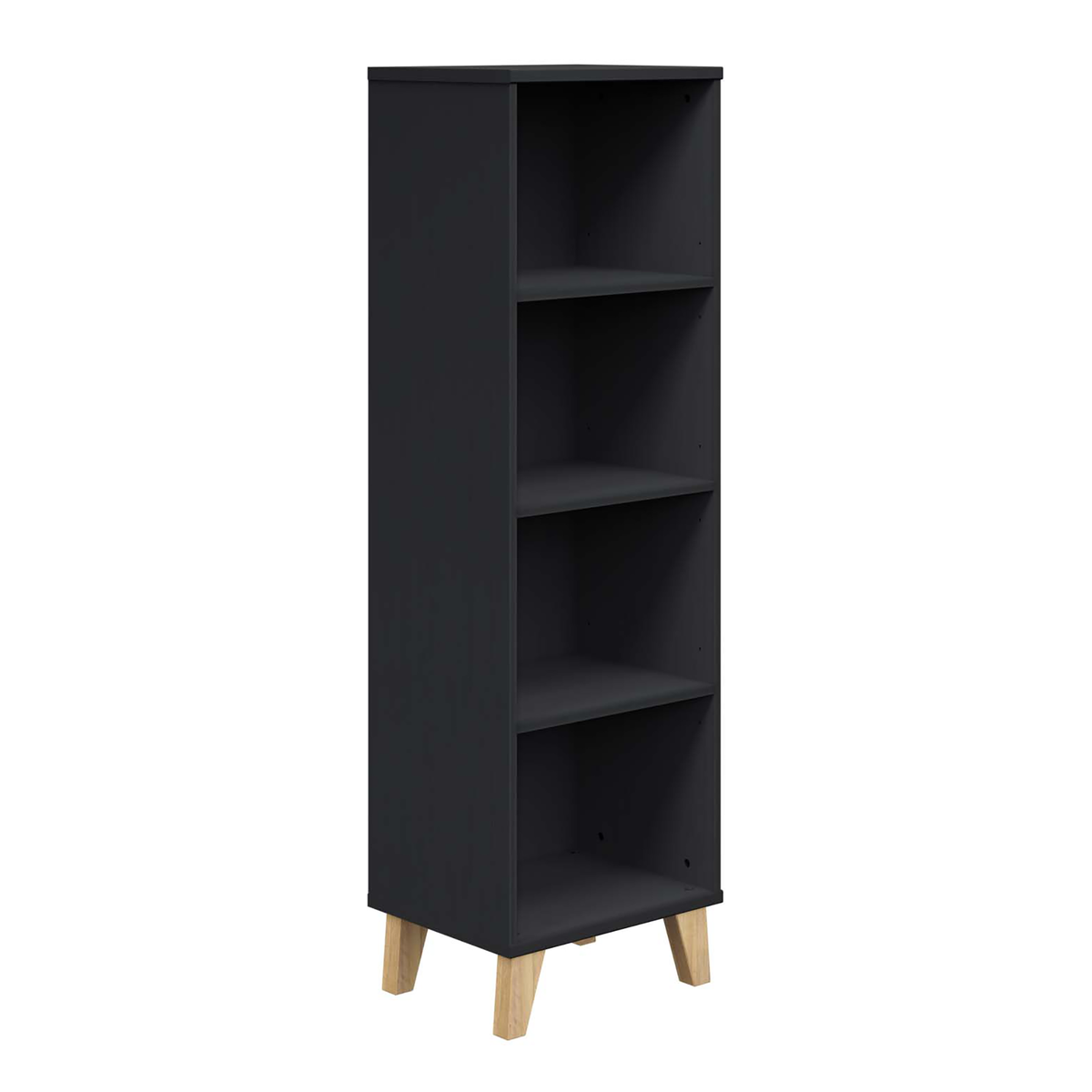 Transland Standregal Regal Mariella Kinderzimmer Möbel schwarz 4 Fächer 158,6 cm - 4250004711655