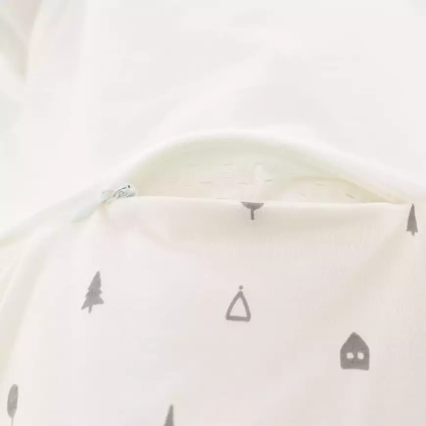 Träumeland Schlafsack Baby Schlafbeutel Liebmich Zuhause Grau Größe 68 74 B-Ware - 9120088886516