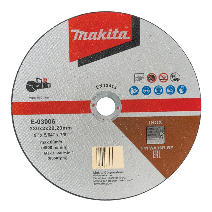 B-Ware Makita Trennscheibe Scheibe Metall Inox 230 X 1,9 Mm Akku Maschinen 50 Stück - 88381560368