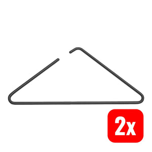 B-Ware Roomsafari Kleiderbügel Bügel Triangle Schwarz Garderobe Aluminium 44 Cm 2 Stück