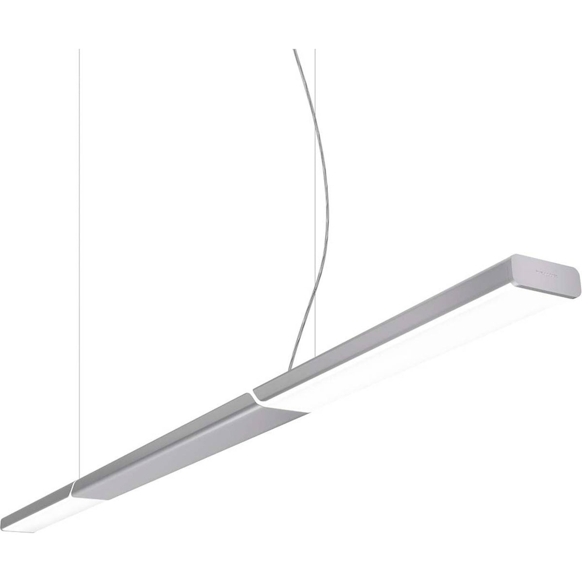 Trilux LED Pendelleuchte Hängeleuchte Deckenleuchte Esszimmer Lampe Weiß Stahl - 4018242388936