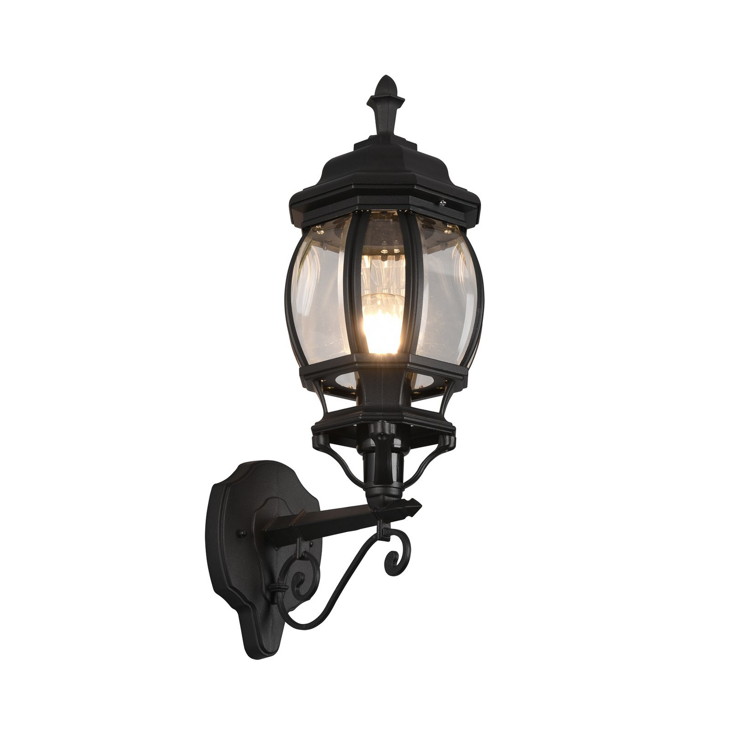 Trio Lighting Außenwandleuchte Wandlampe Elvo E27 Schwarz Matt Leuchte Licht B-Ware - 4017807543803
