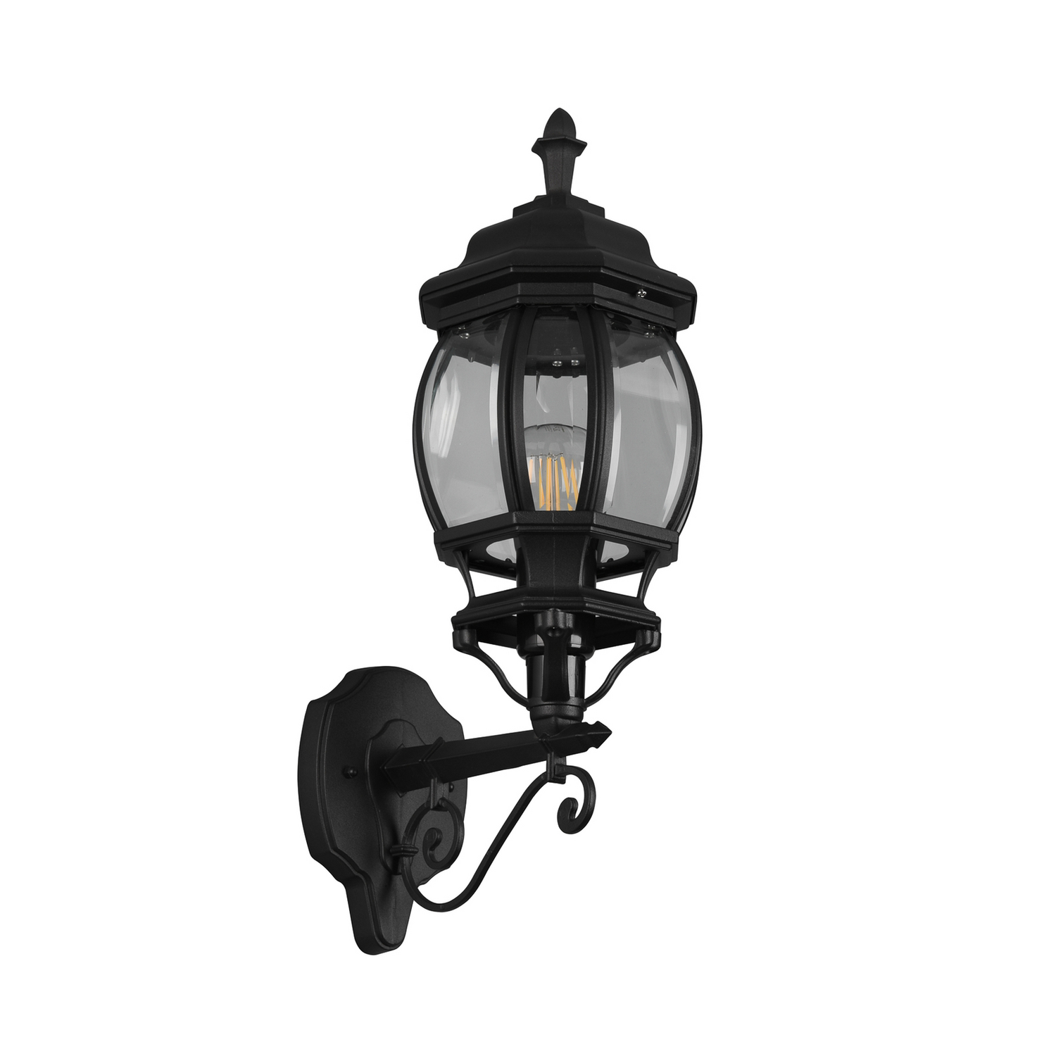 Trio Lighting Außenwandleuchte Wandlampe Elvo E27 Schwarz Matt Leuchte Licht B-Ware - 4017807543803