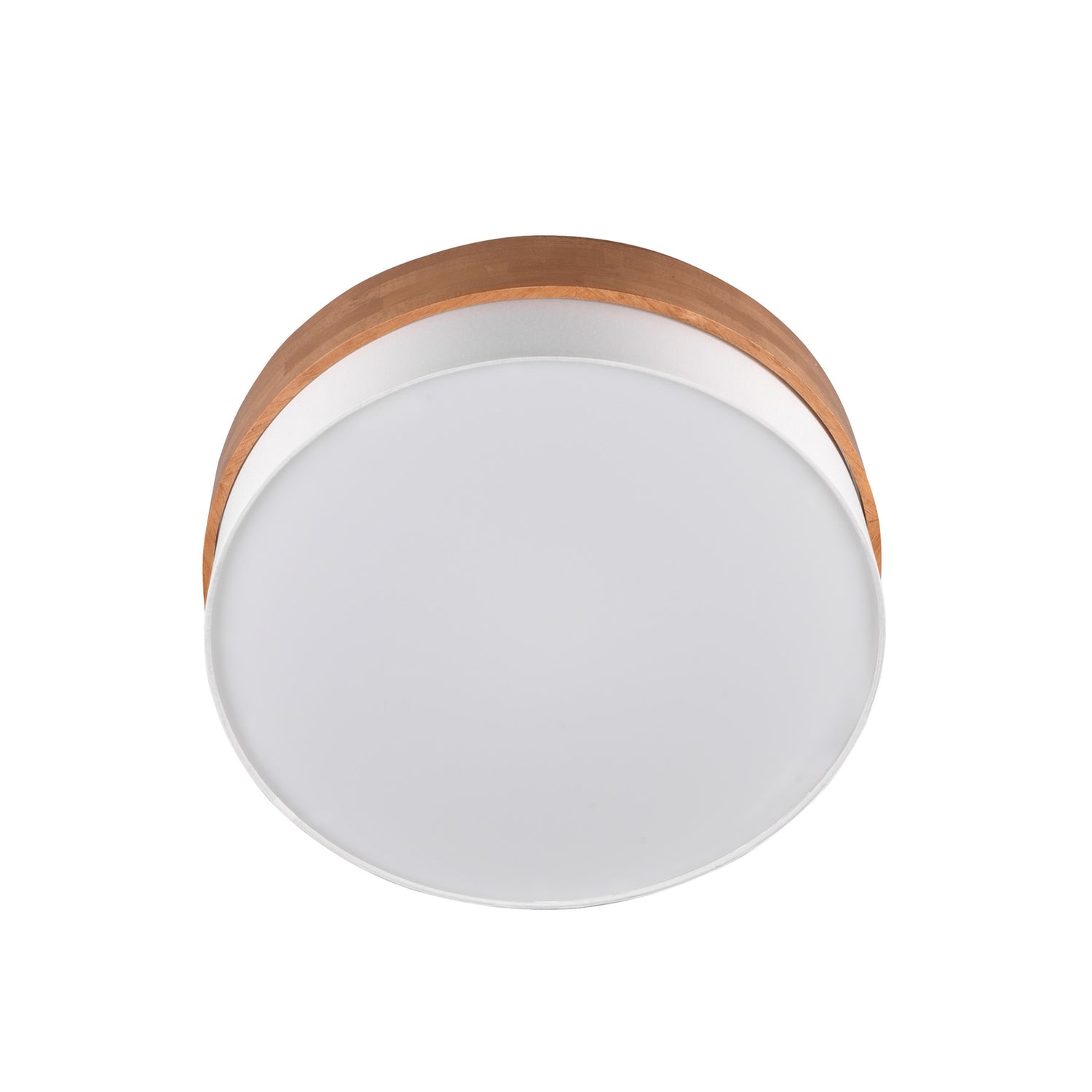 B-Ware Trio Lighting Deckenleuchte Lampe Deckenlampe Seasons Holz Braun Weiß 50 Cm - 4017807526202