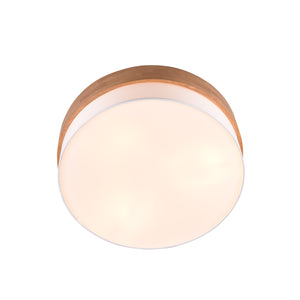 B-Ware Trio Lighting Deckenleuchte Lampe Deckenlampe Seasons Holz Braun Weiß 50 Cm