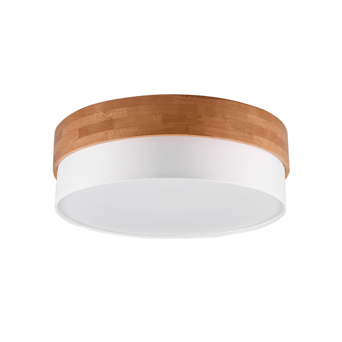 Trio Lighting Deckenleuchte Lampe Deckenlampe Seasons Holz Braun Weiß 50 cm - 4017807526202