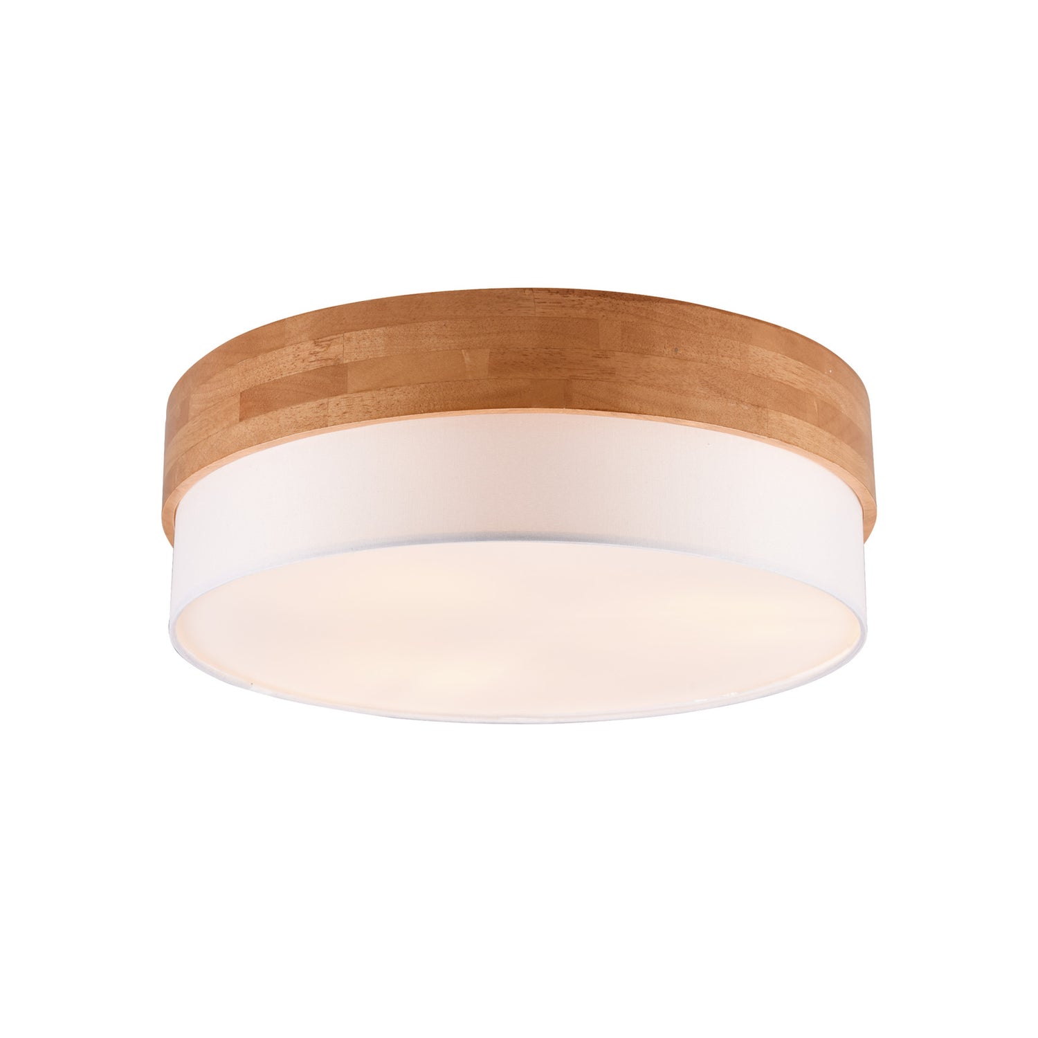 B-Ware Trio Lighting Deckenleuchte Lampe Deckenlampe Seasons Holz Braun Weiß 50 Cm - 4017807526202