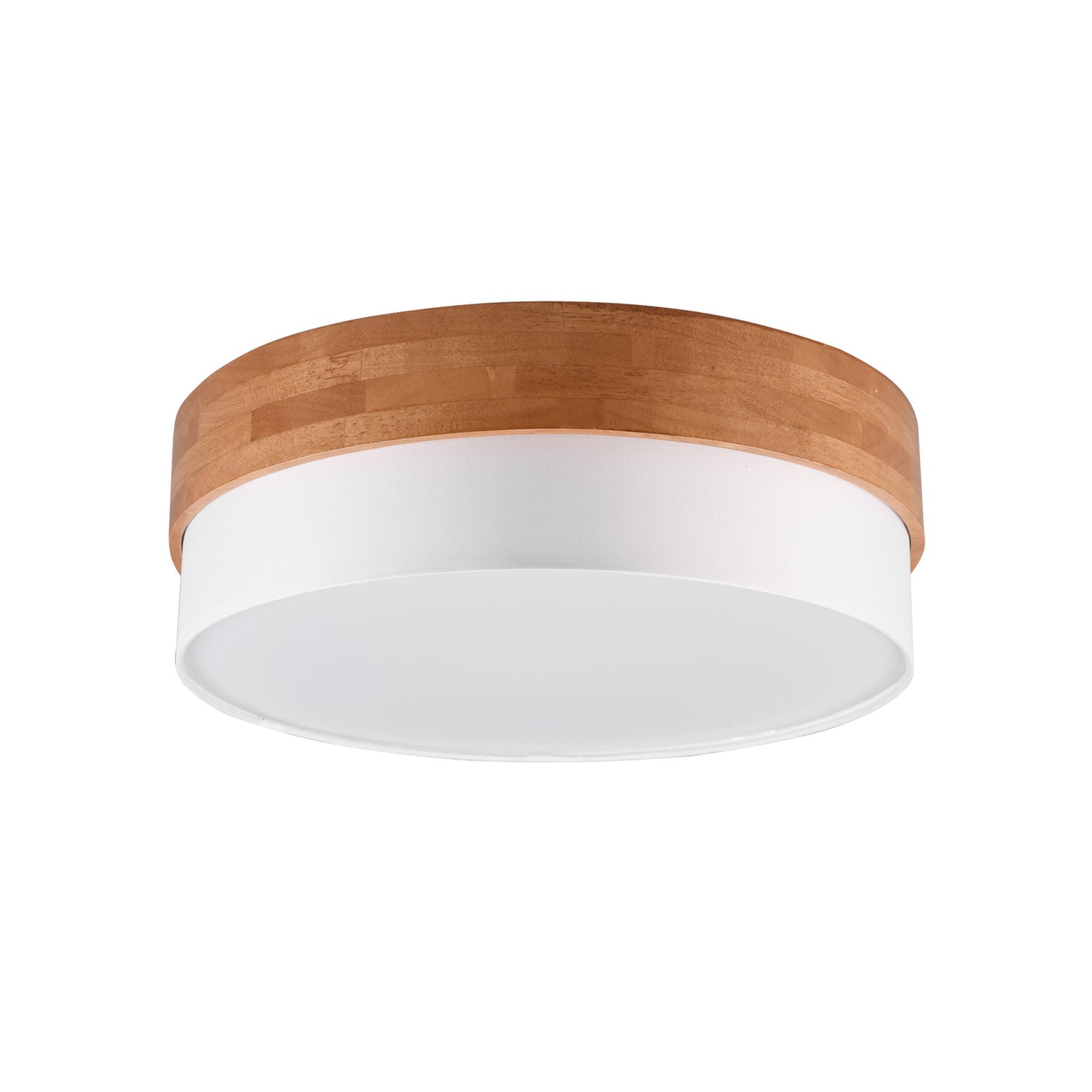 B-Ware Trio Lighting Deckenleuchte Lampe Deckenlampe Seasons Holz Braun Weiß 50 Cm - 4017807526202