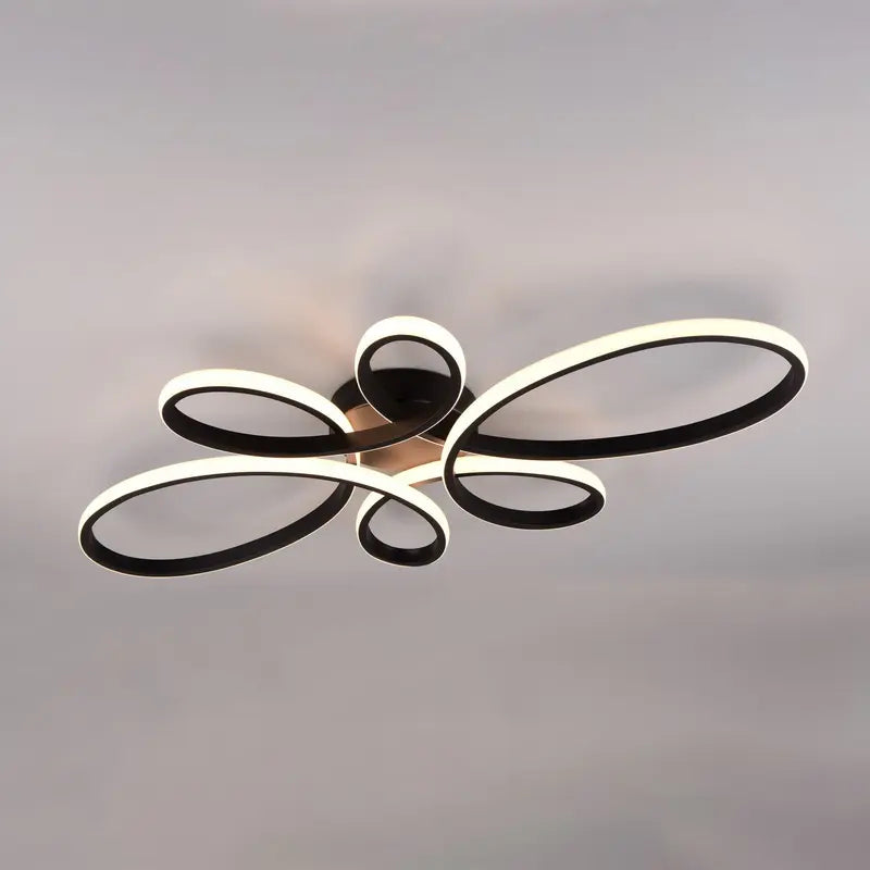 B-Ware Trio Lighting Deckenleuchte Lampe Led Fly Schwarz Matt Geschwungen Dimmbar Mo559 - 4017807600865