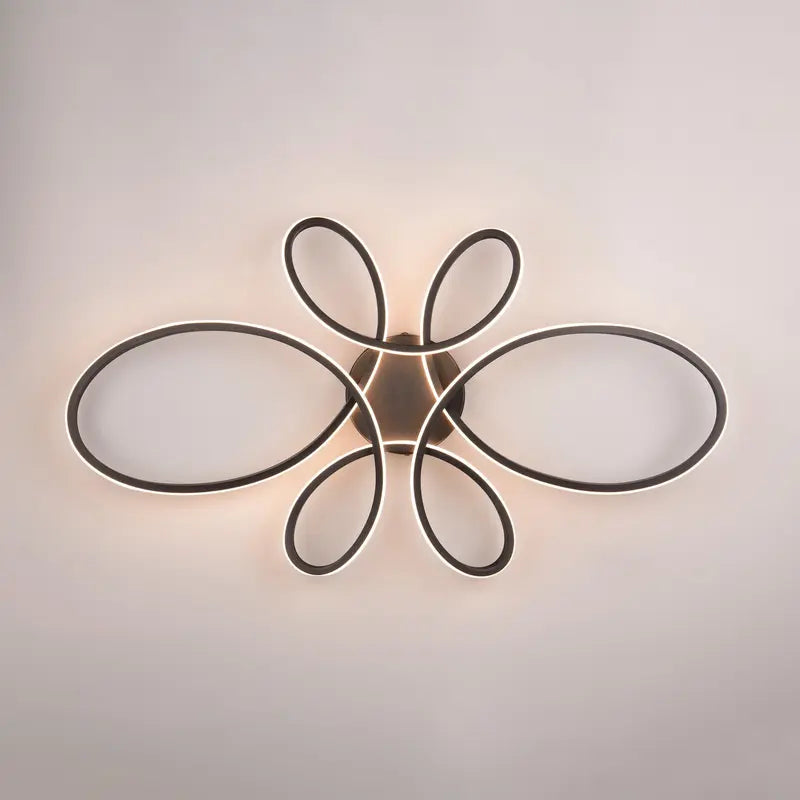 B-Ware Trio Lighting Deckenleuchte Lampe Led Fly Schwarz Matt Geschwungen Dimmbar Mo559 - 4017807600865