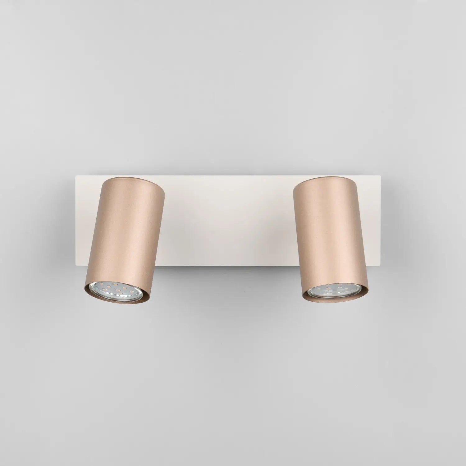 B-Ware Trio Lighting Deckenstrahler Spot Strahler Marley Braun Hellgrau Metall 2 Flg
