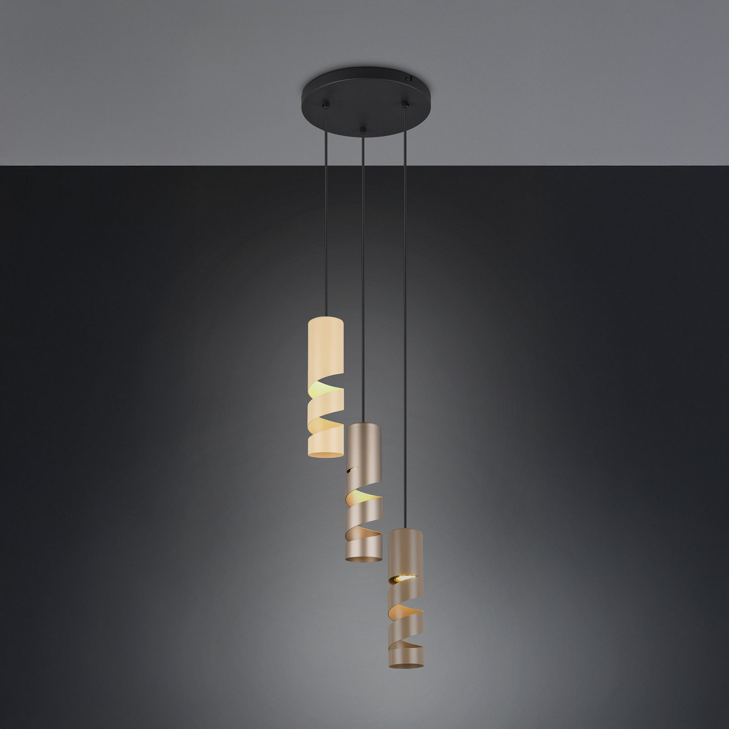 Trio Lighting Hängelampe Pendelleuchte Leuchte Lampe Metall Gu10 3flg 28cm B-Ware - 4017807623901