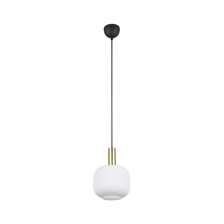 Trio Lighting Hängeleuchte Pendelleuchte Diva Messingfarben Opal Metall Glas E27 B-Ware - 4017807614497