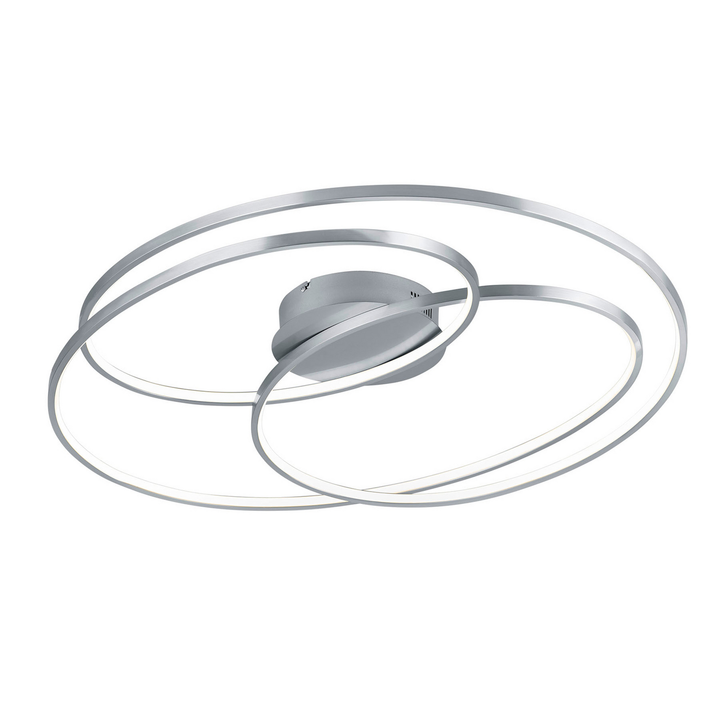 Trio Lighting Led Deckenlampe Leuchte Gale Deckenleuchte 80cm Nickel Matt B-Ware