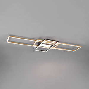 B-Ware Trio Lighting LED Deckenleuchte Lampe Irvine messing dimmbar Fernbedienung CCT