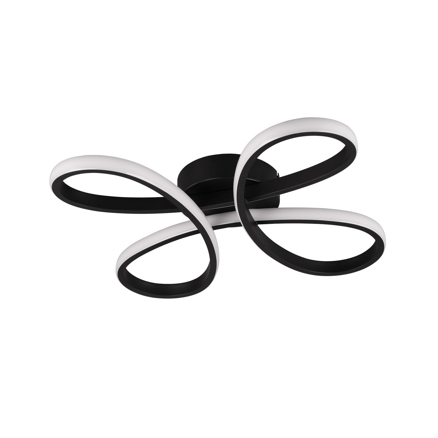 Trio Lighting Led Deckenleuchte Lampe Fly Led Schwarz Matt 3000 K 40x40cm Dimmbar B-Ware - 4017807600834