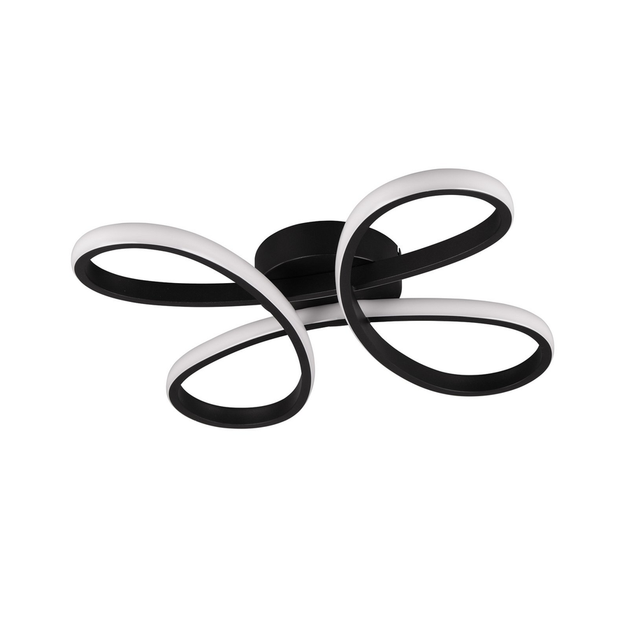 Trio Lighting Led Deckenleuchte Lampe Fly Led Schwarz Matt 3000 K 40x40cm Dimmbar B-Ware - 4017807600834