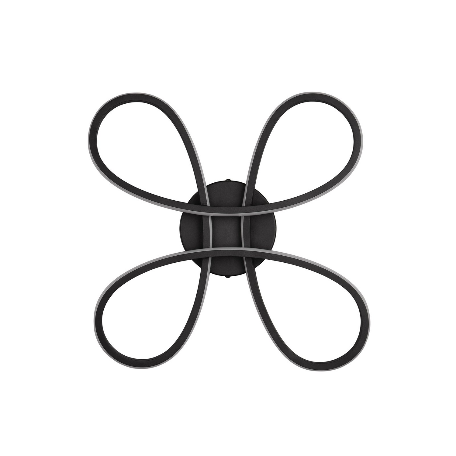 Trio Lighting Led Deckenleuchte Lampe Fly Led Schwarz Matt 3000 K 40x40cm Dimmbar B-Ware - 4017807600834