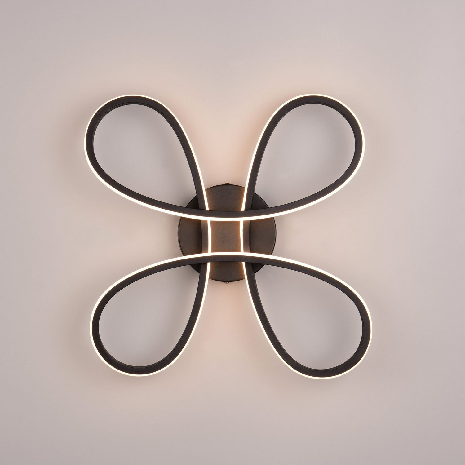 Trio Lighting Led Deckenleuchte Lampe Fly Led Schwarz Matt 3000 K 40x40cm Dimmbar B-Ware - 4017807600834