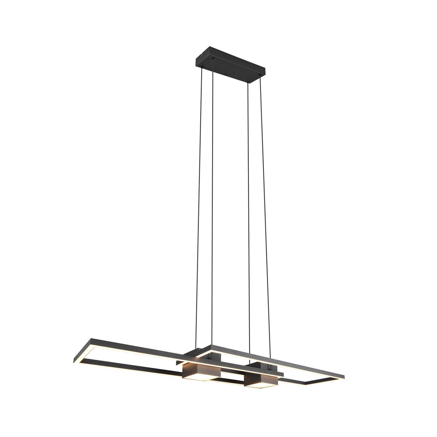 Trio Lighting Led Hängelampe Pendelleuchte Albany Schwarz 100x28 Cm Deckenlampe B-Ware - 4017807610345