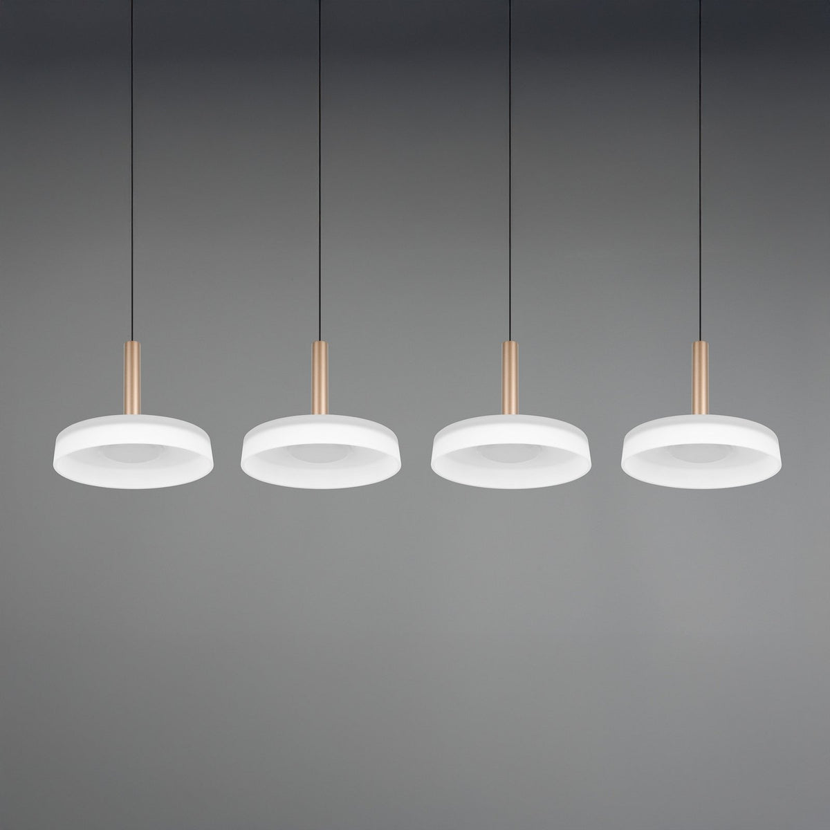 TRIO LIGHTING Hängeleuchte Pendelleuchte LED Celeste weiß braun dimmbar 115 cm - 4017807627404