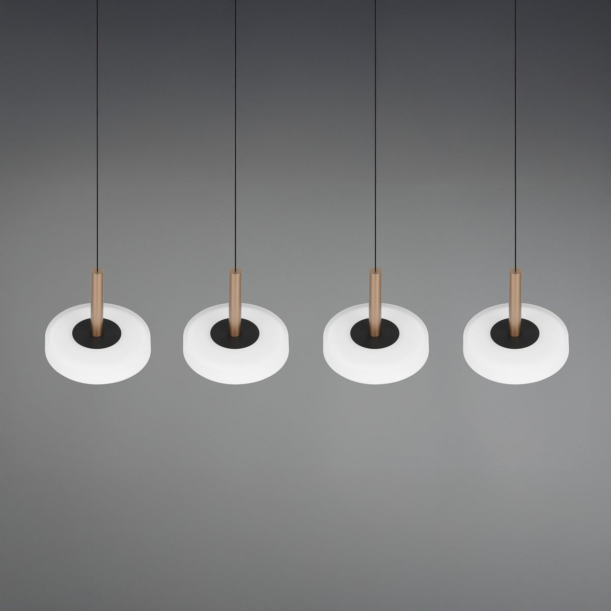 TRIO LIGHTING Hängeleuchte Pendelleuchte LED Celeste weiß braun dimmbar 115 cm - 4017807627404