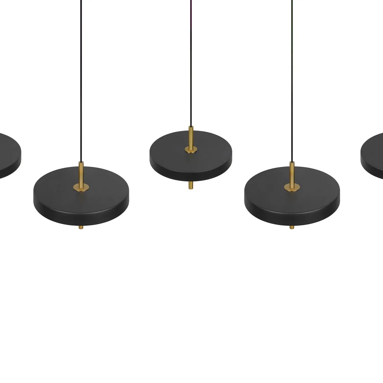 B-Ware Trio Lighting Pendelleuchte Hängelampe Led Keaton Schwarz Goldfarben Dimmbar Cct - 4017807655483