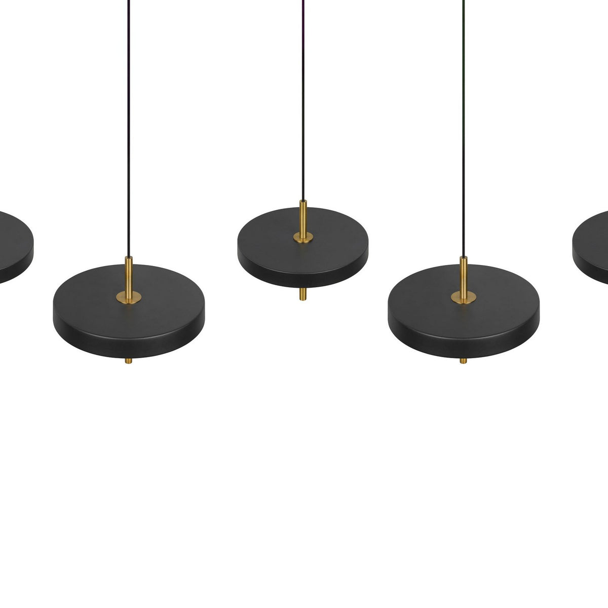 Trio Lighting Pendelleuchte Hängelampe LED Keaton schwarz goldfarben dimmbar CCT - 4017807655483