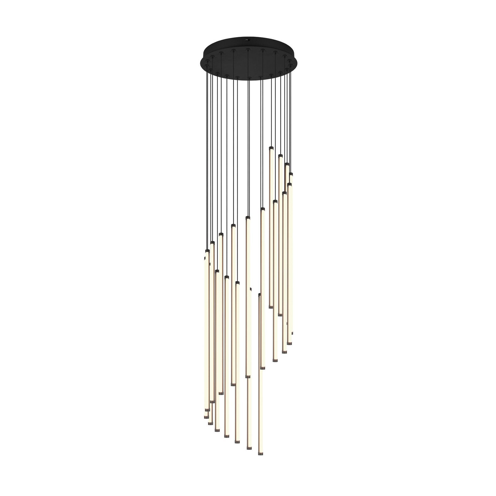 Trio Lighting Hängelampe Pendelleuchte LED schwarz Metall Baxter dimmbar - 4017807661361