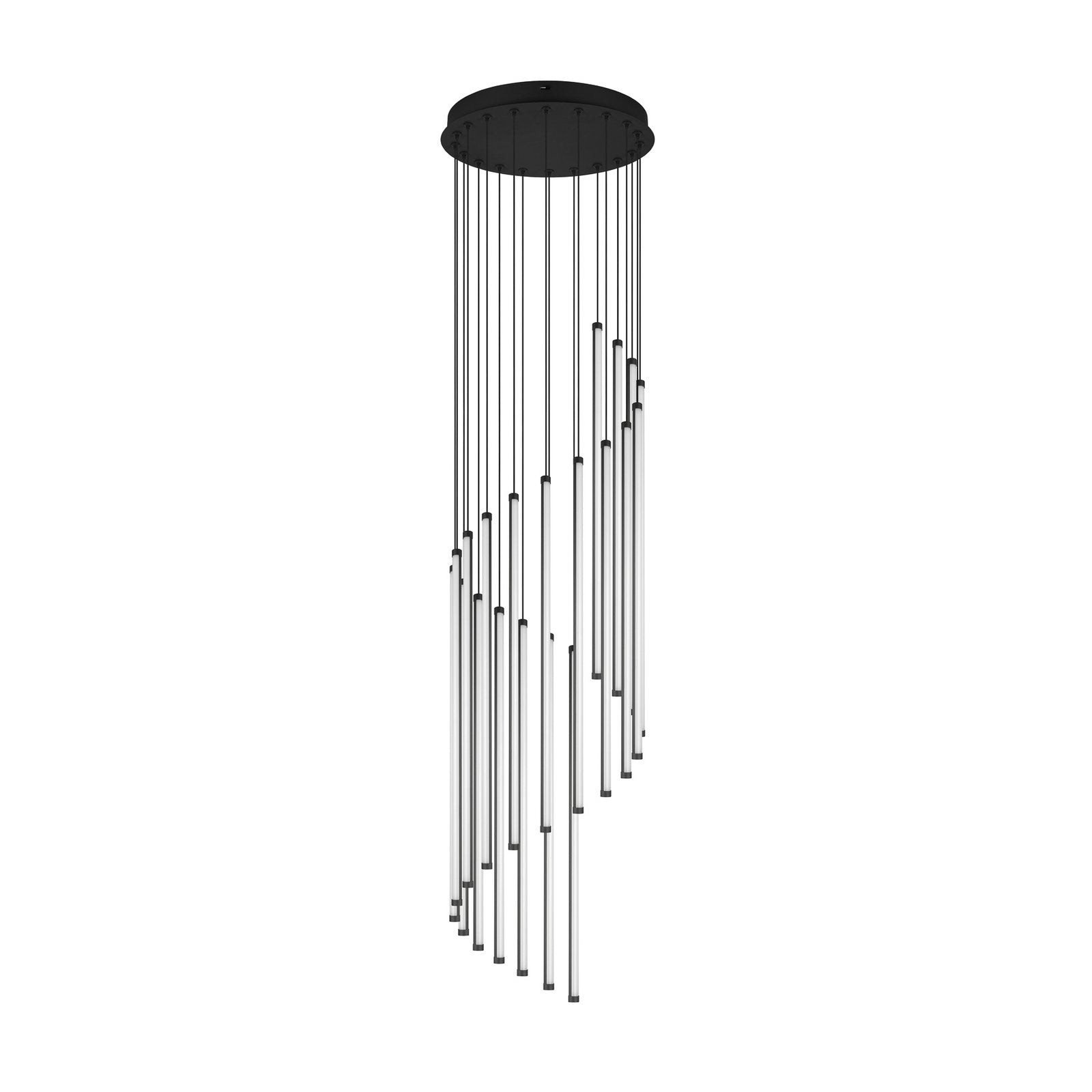 Trio Lighting Hängelampe Pendelleuchte LED schwarz Metall Baxter dimmbar - 4017807661361