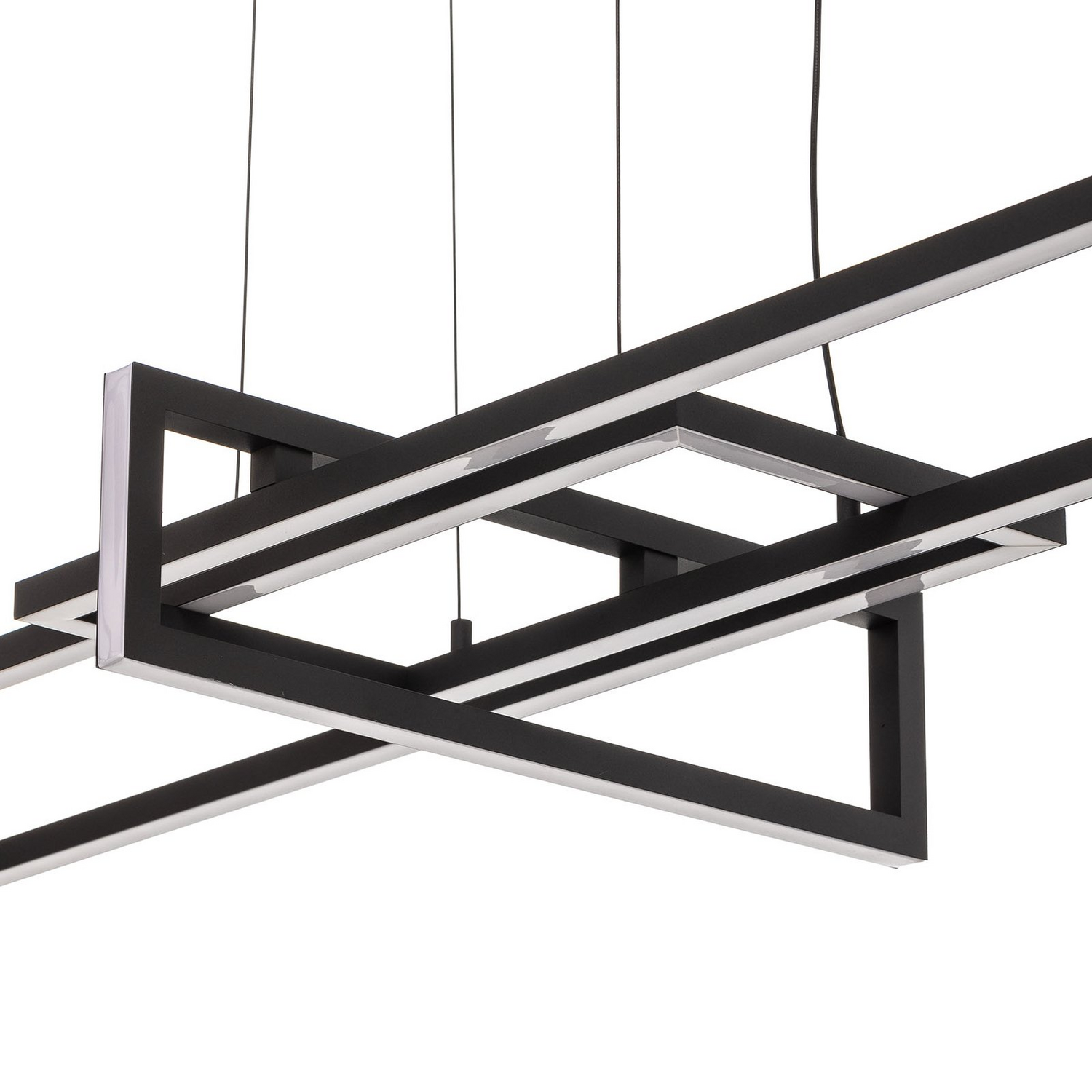 B-Ware Hängeleuchte Pendelleuchte Trio Lighting Led Salinas Schwarz Matt Warmweiß