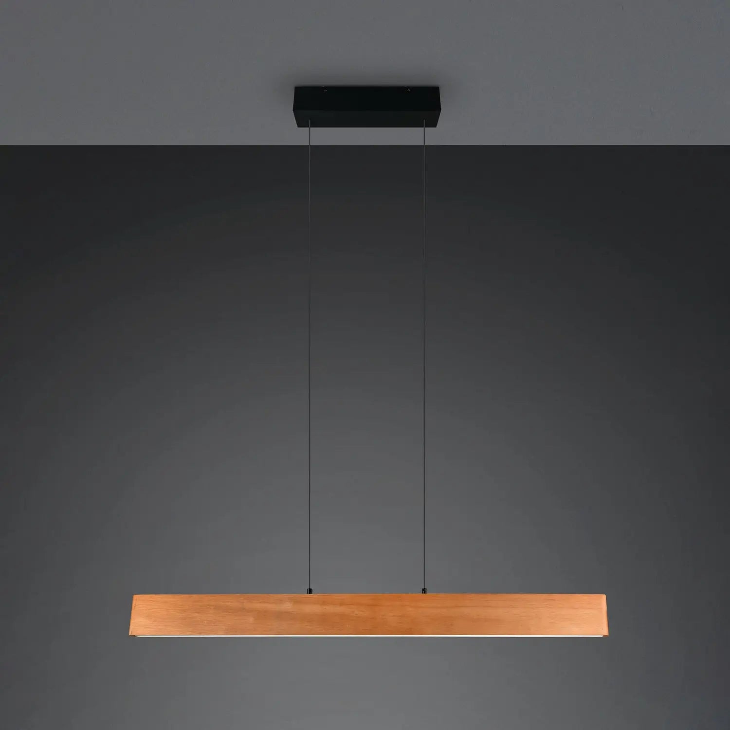 B-Ware Trio Lighting Pendelleuchte Hängeleuchte Led Edgewood Holz Cct Touch 115 Cm - 4017807662238