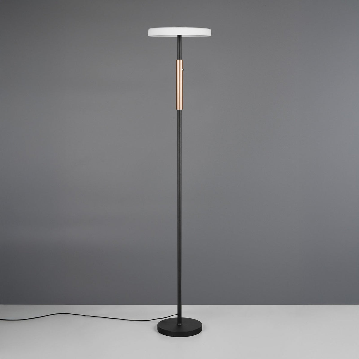 Trio Lighting Stehlampe Standlampe LED Glas Metall Touchdim weiß braun 160 cm - 4017807627428