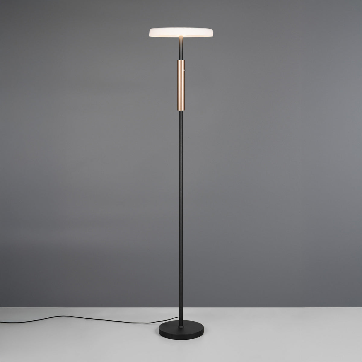 Trio Lighting Stehlampe Standlampe LED Glas Metall Touchdim weiß braun 160 cm - 4017807627428