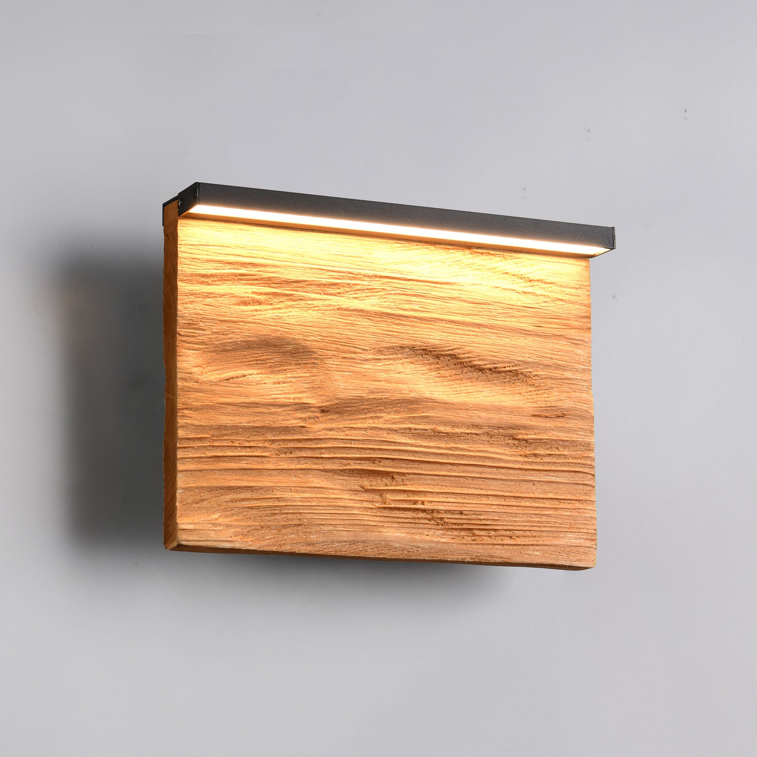 B-Ware Trio Lighting Wandleuchte Wandlampe Led Lampe Kalea Holz Schwarz Beleuchtung - 4017807661385