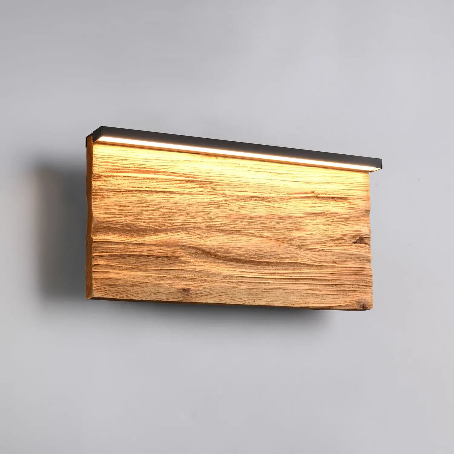 B-Ware Trio Lighting Wandlampe Wandleuchte Led Holz Schwarz Matt 30cm Metall Dimmbar - 4017807661392