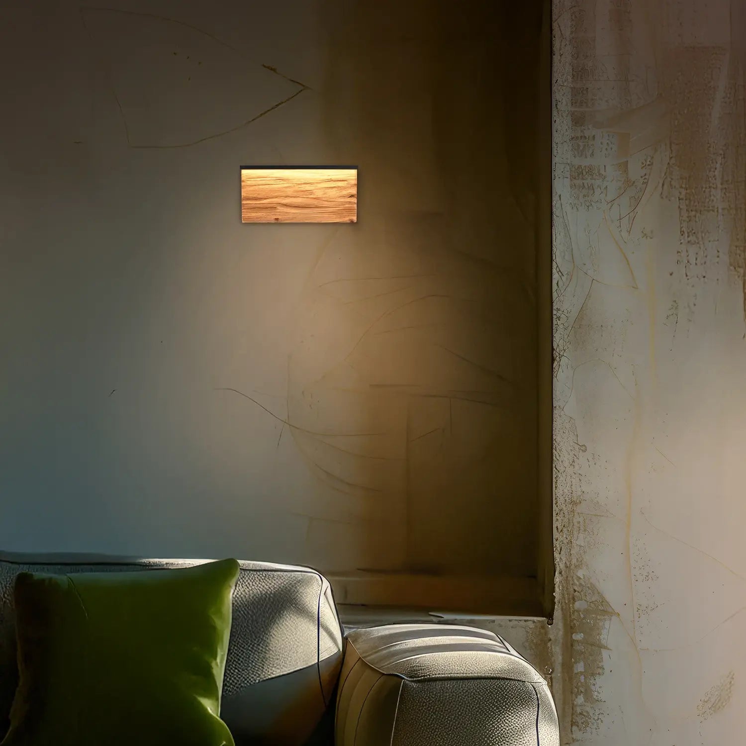 B-Ware Trio Lighting Wandlampe Wandleuchte Led Holz Schwarz Matt 30cm Metall Dimmbar - 4017807661392